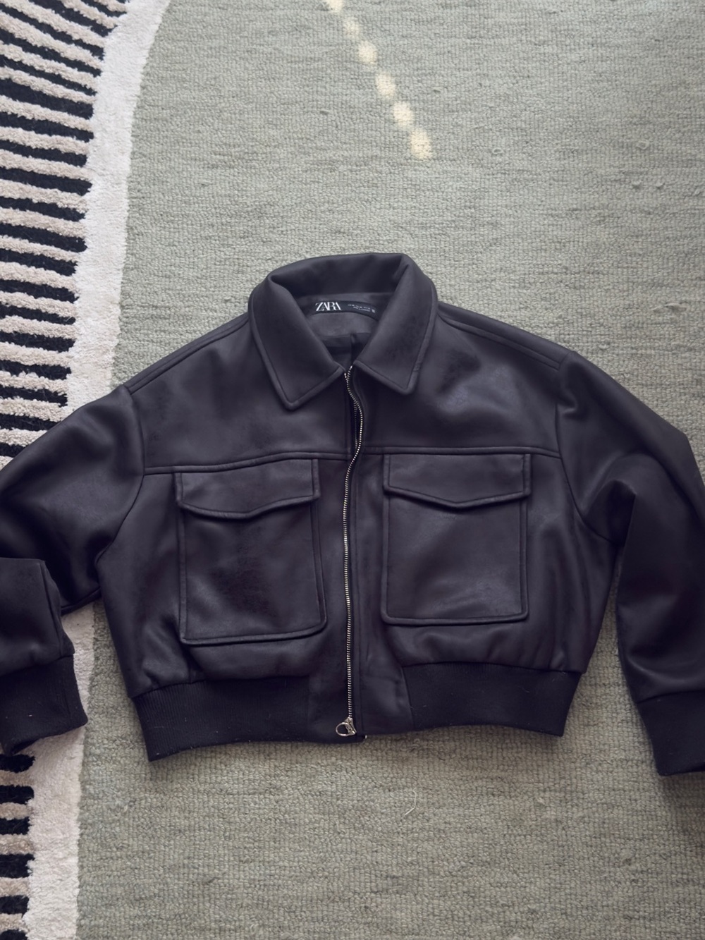Zara Dark Brown Cropped Jacket